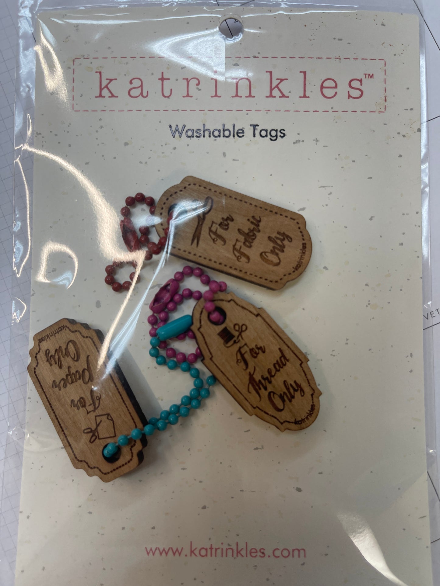 Katrinkles washable tags