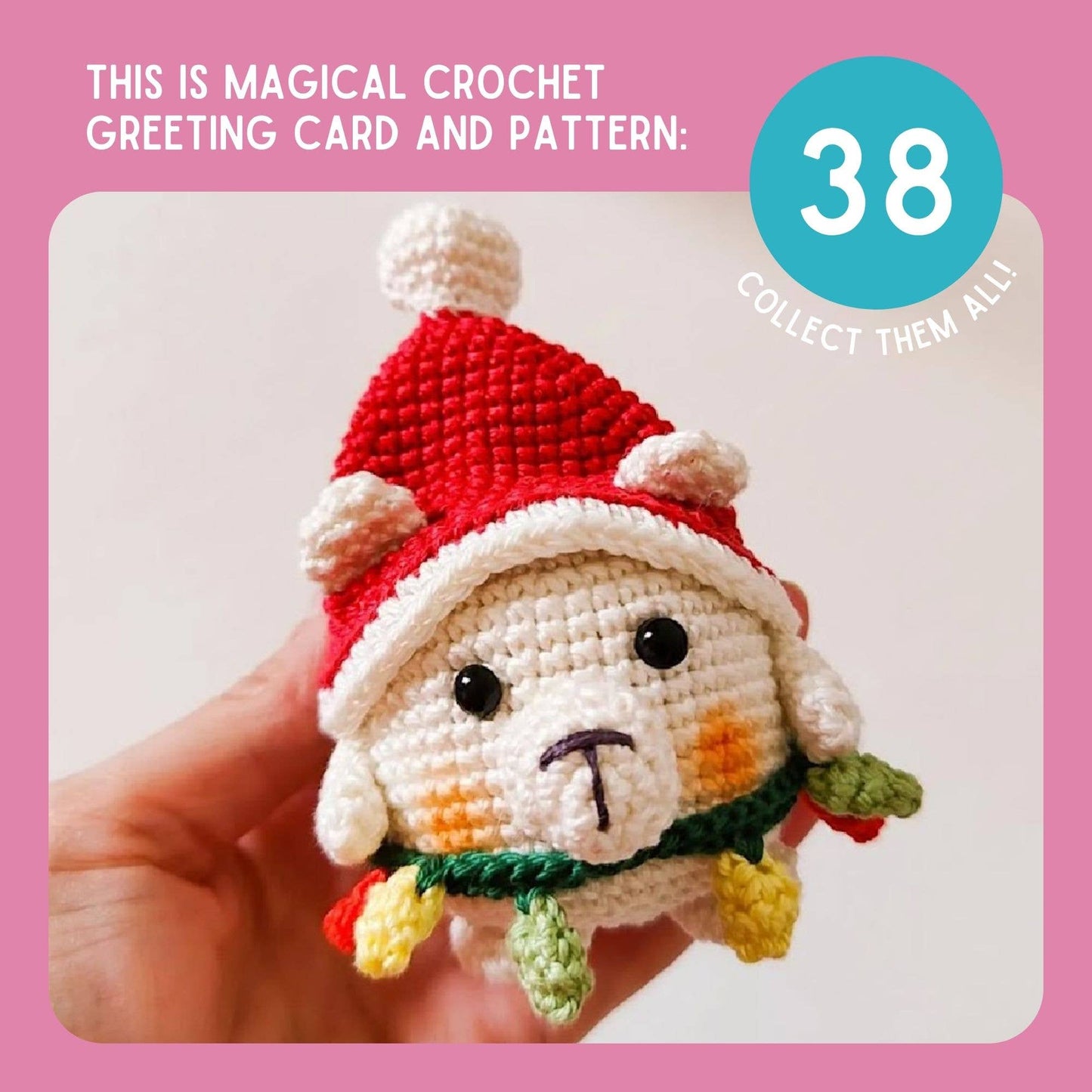 Christmas Card & Polar Bear Crochet Pattern