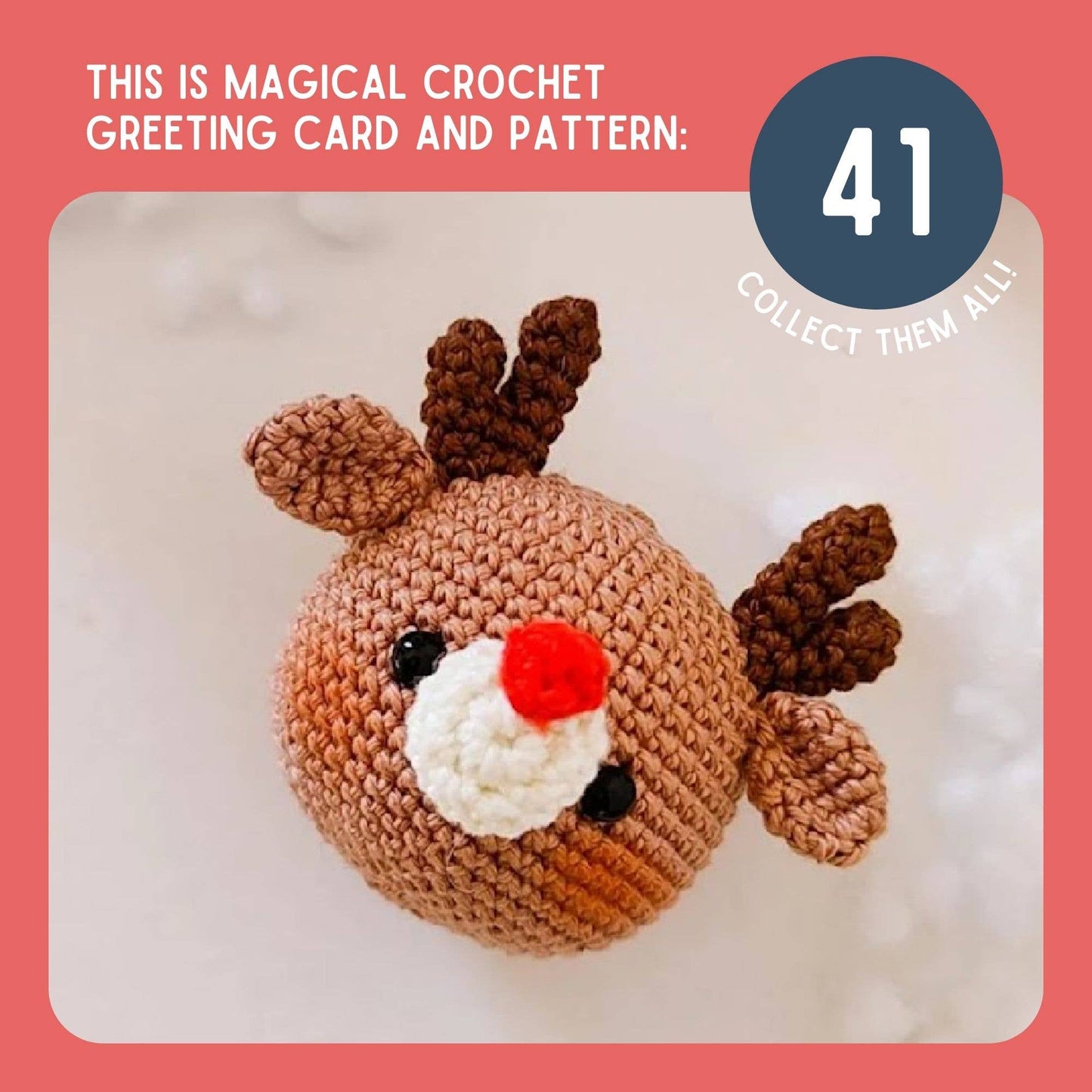 Christmas Card & Reindeer Pattern