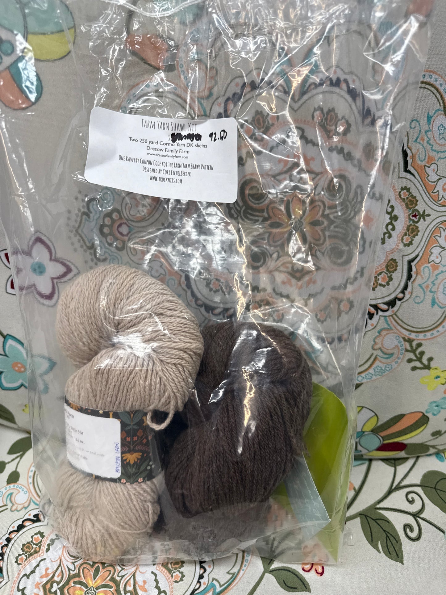 Farm Yarn Shawl kit