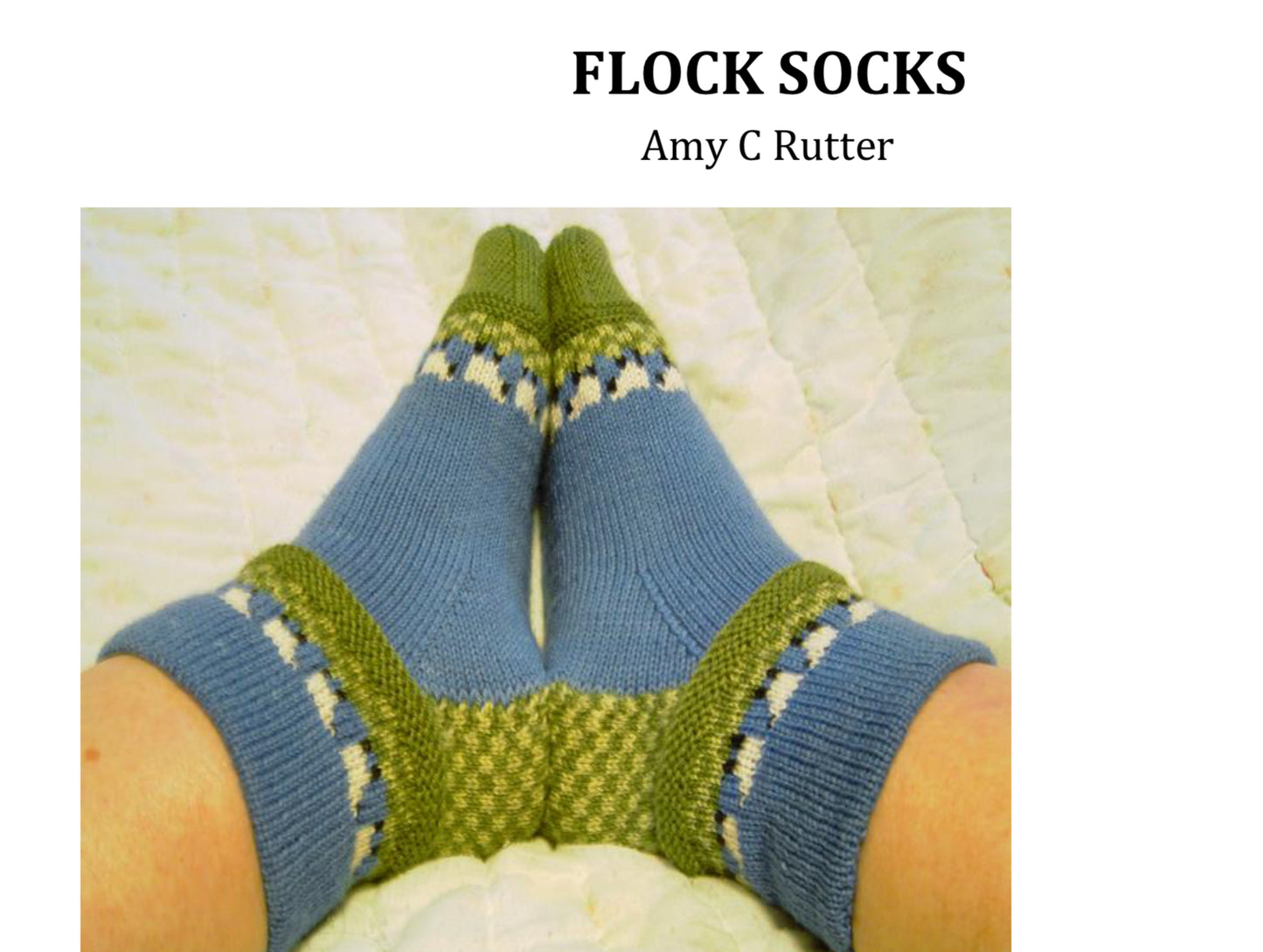 June Sock of the month Flock Socks by Amy C Rutter