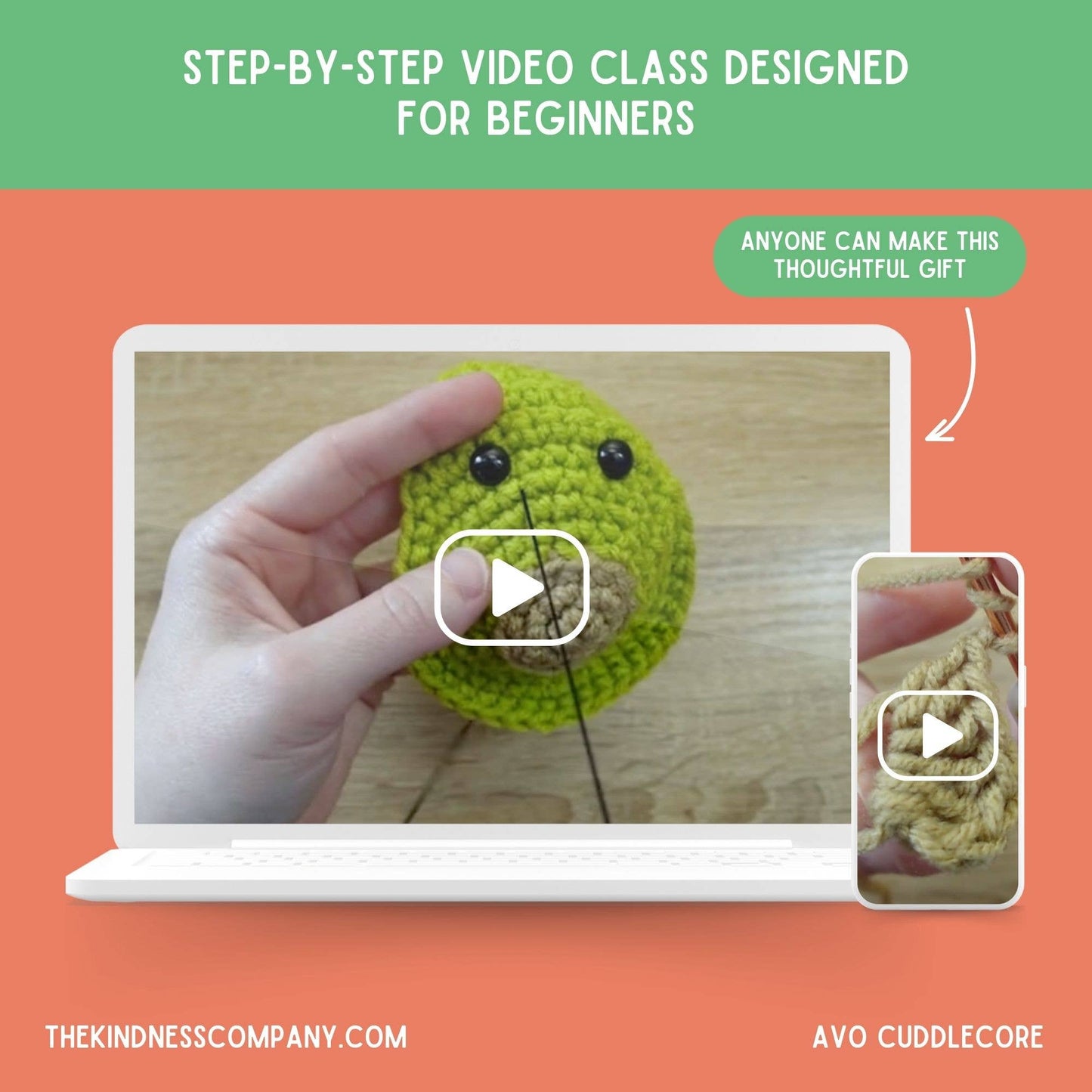Congratulations Card & Avocado Crochet Pattern