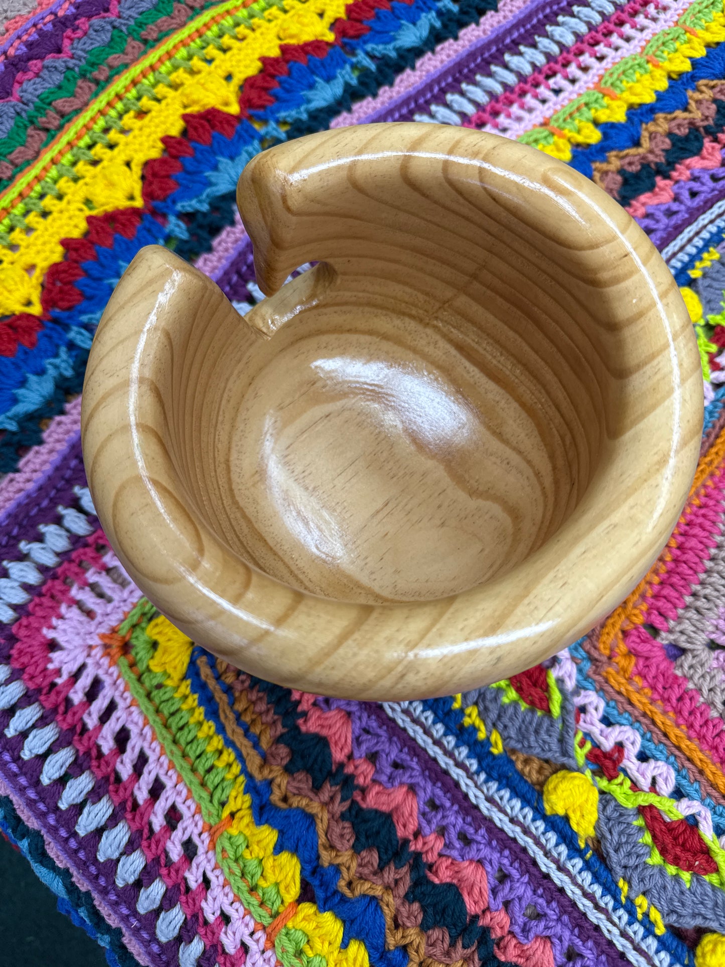 Painted Pine Yarn Bowl