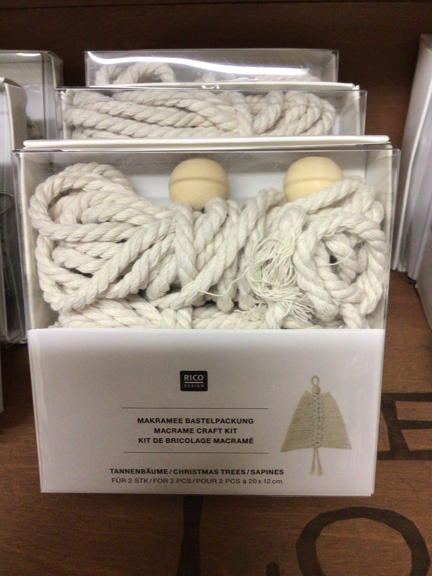 Macrame Christmas Ornament Kits - Fir trees