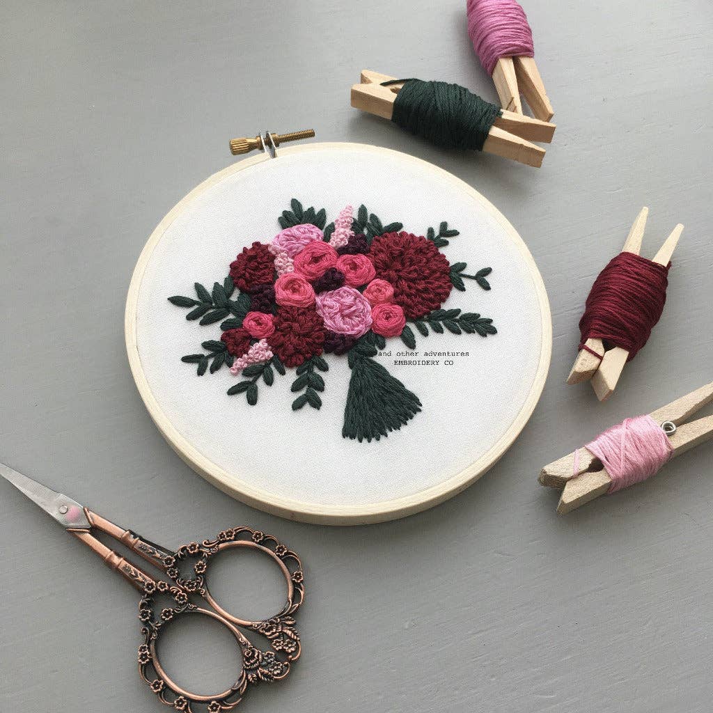 Intermediate Embroidery Kit - The Valentina Bouquet