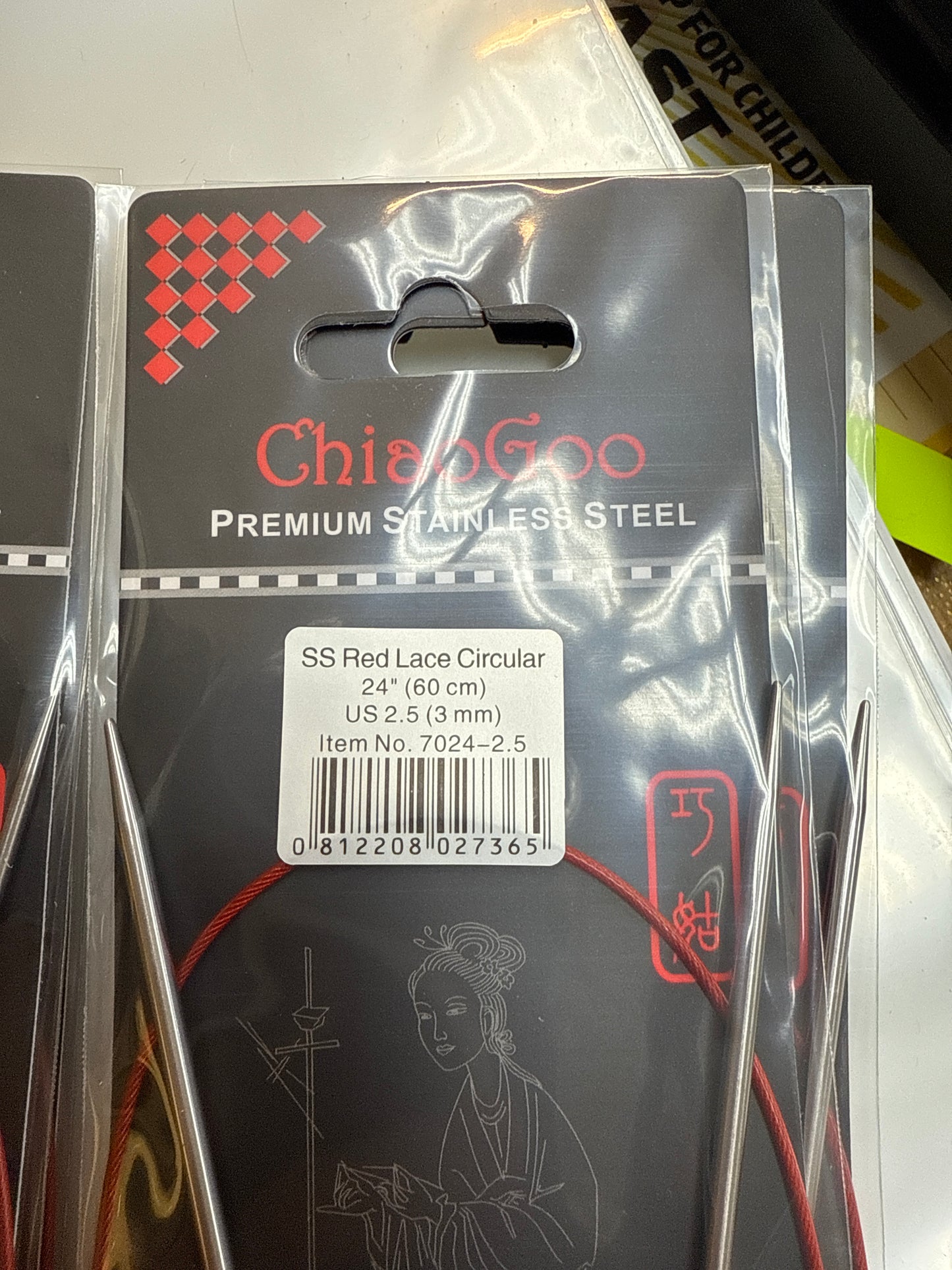 ChiaoGoo Red Lace 24" Circular Knitting Needles