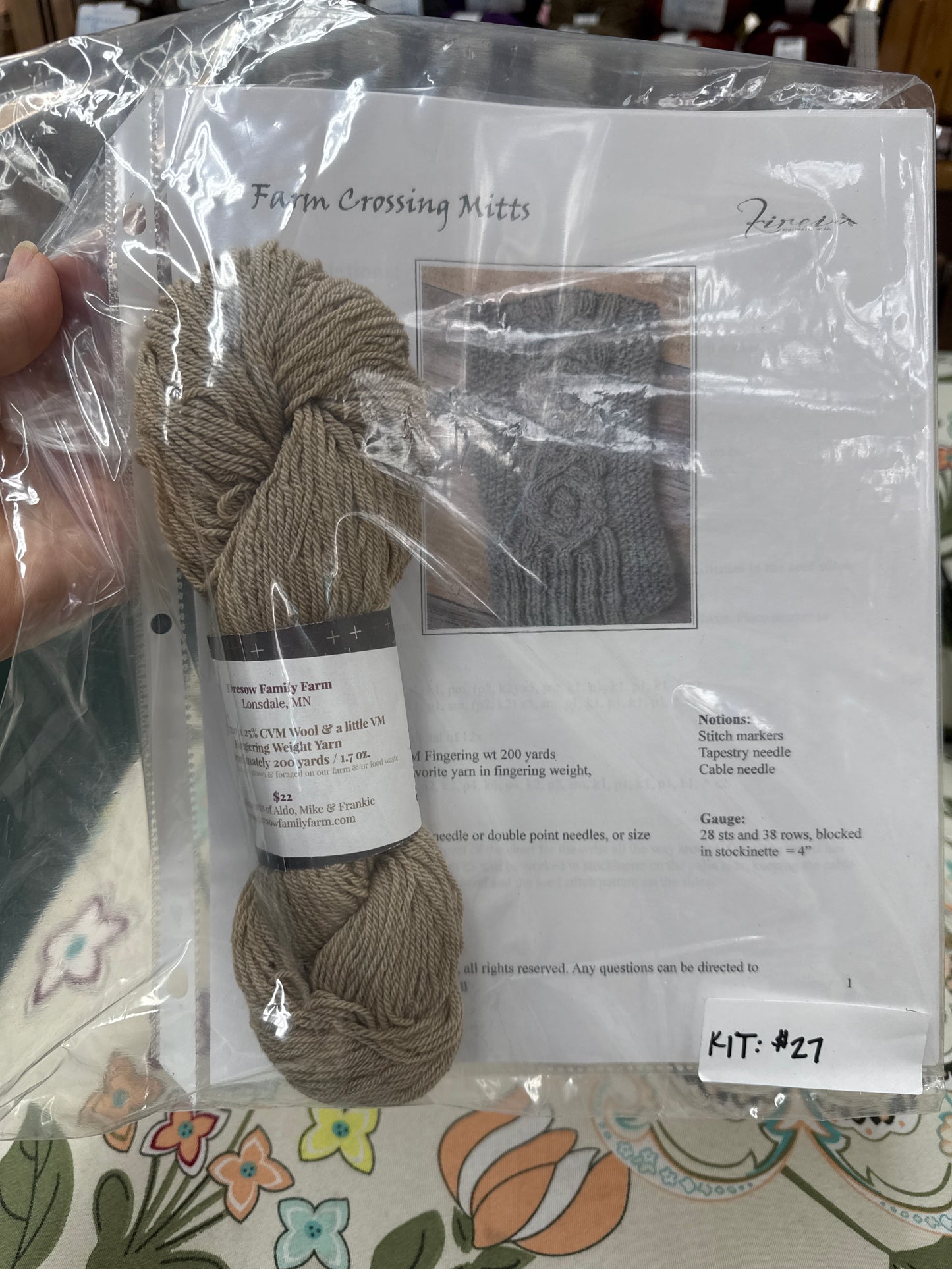 Farm crossings mitts kit