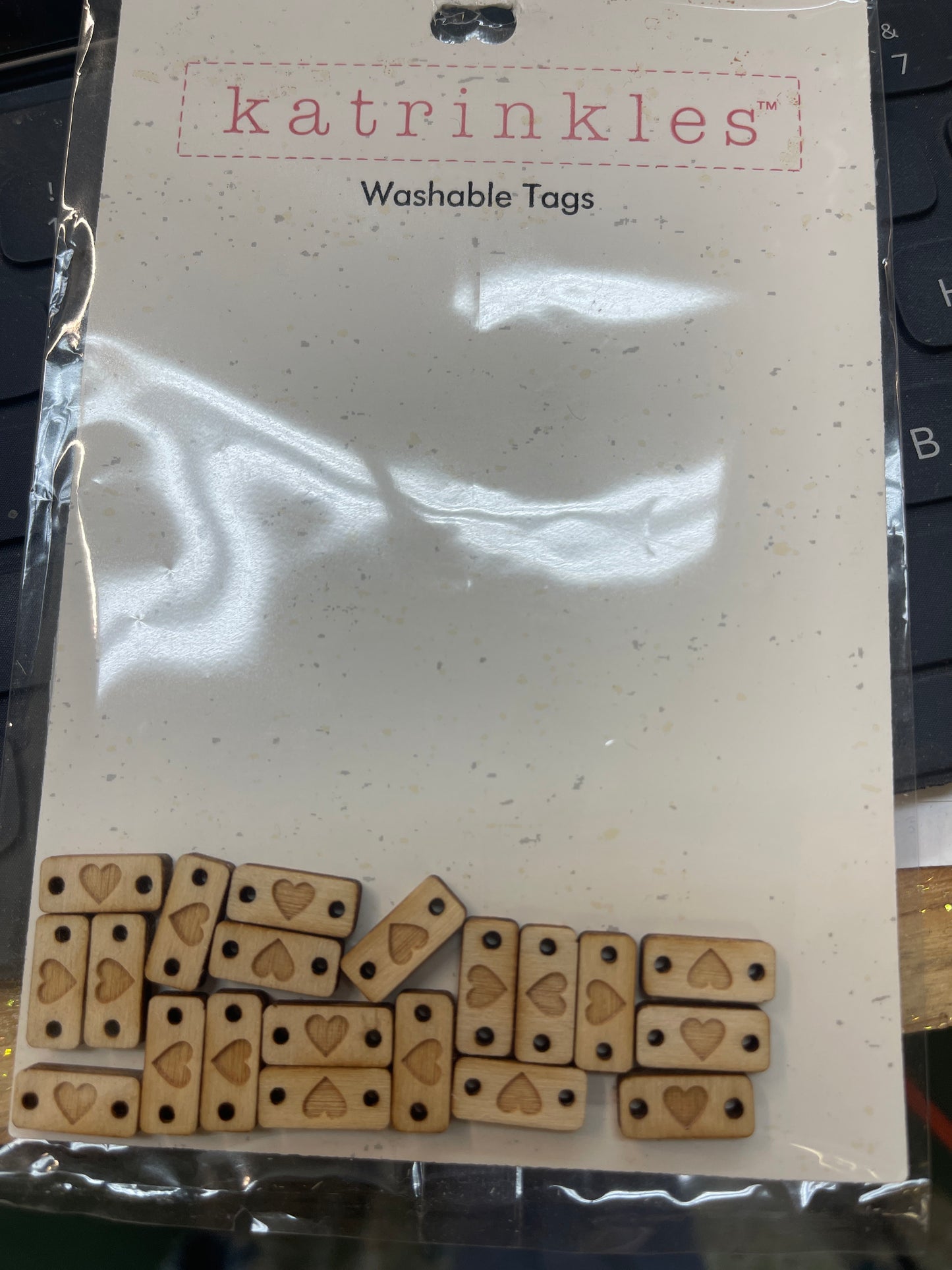 Katrinkles washable tags