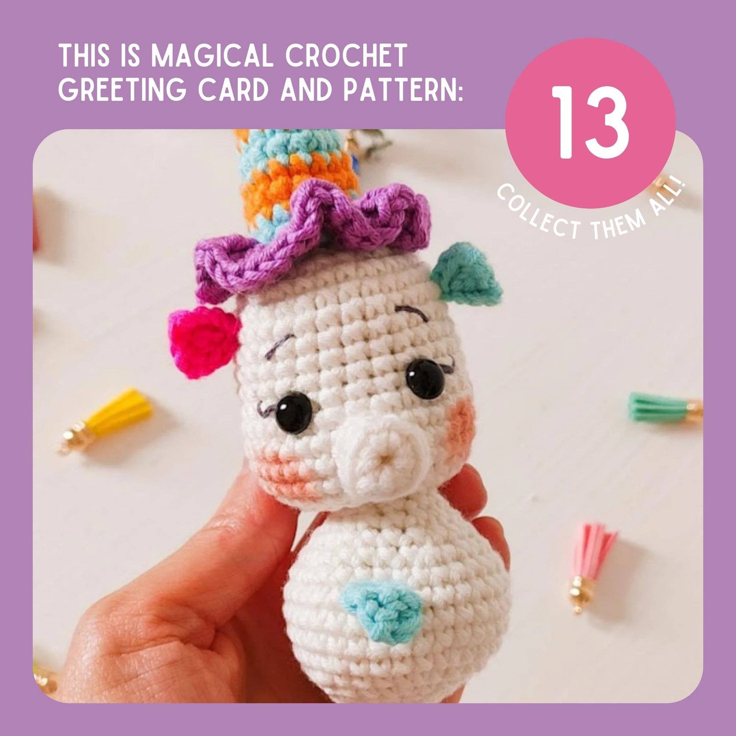 Birthday Card & Seahorse Crochet Pattern