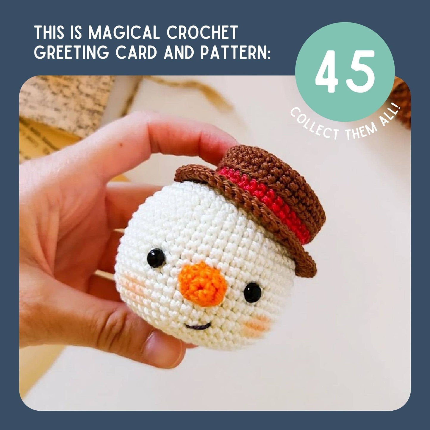 Christmas Card Or Love Card & Snowman Pattern