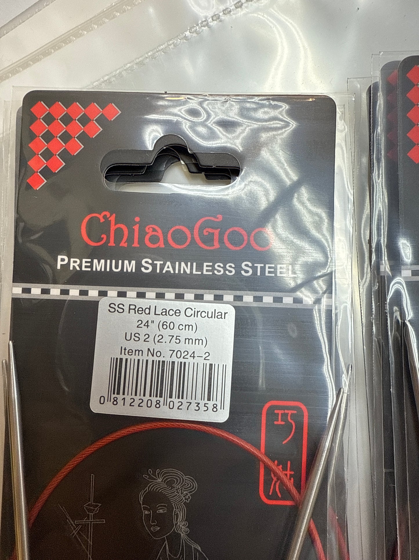ChiaoGoo Red Lace 24" Circular Knitting Needles