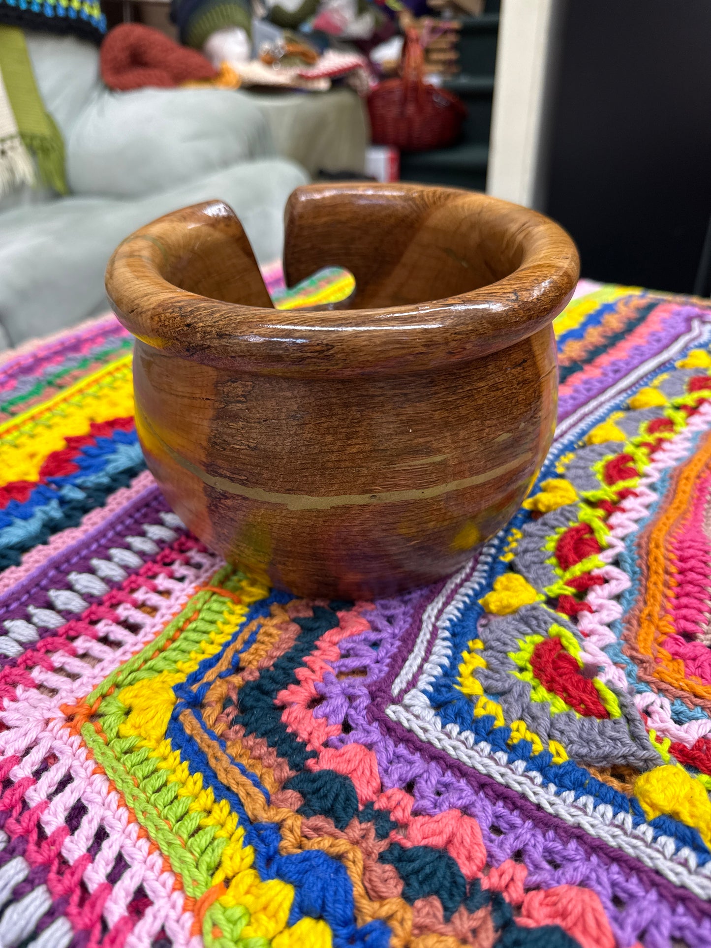Oak Yarn Bowl