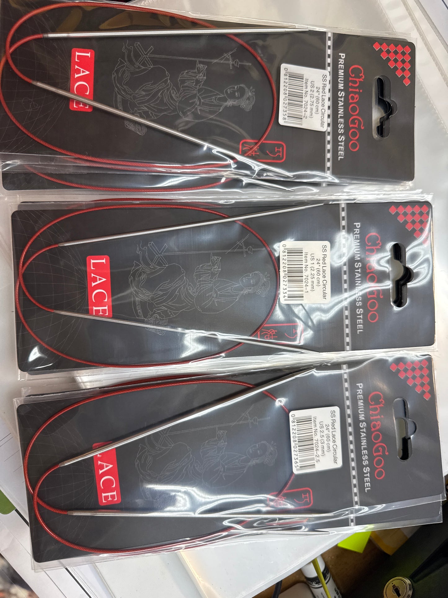 ChiaoGoo Red Lace 24" Circular Knitting Needles