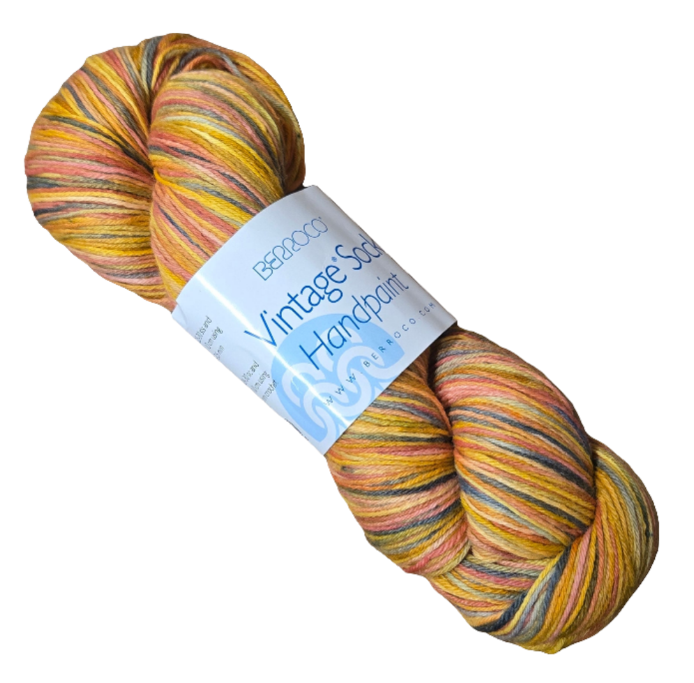 Vintage sock Handpaint