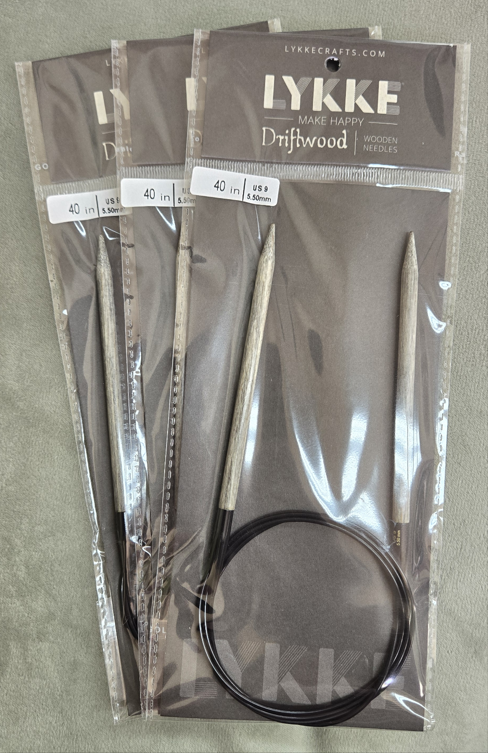 LYKKE Driftwood 40" Circular Knitting Needles