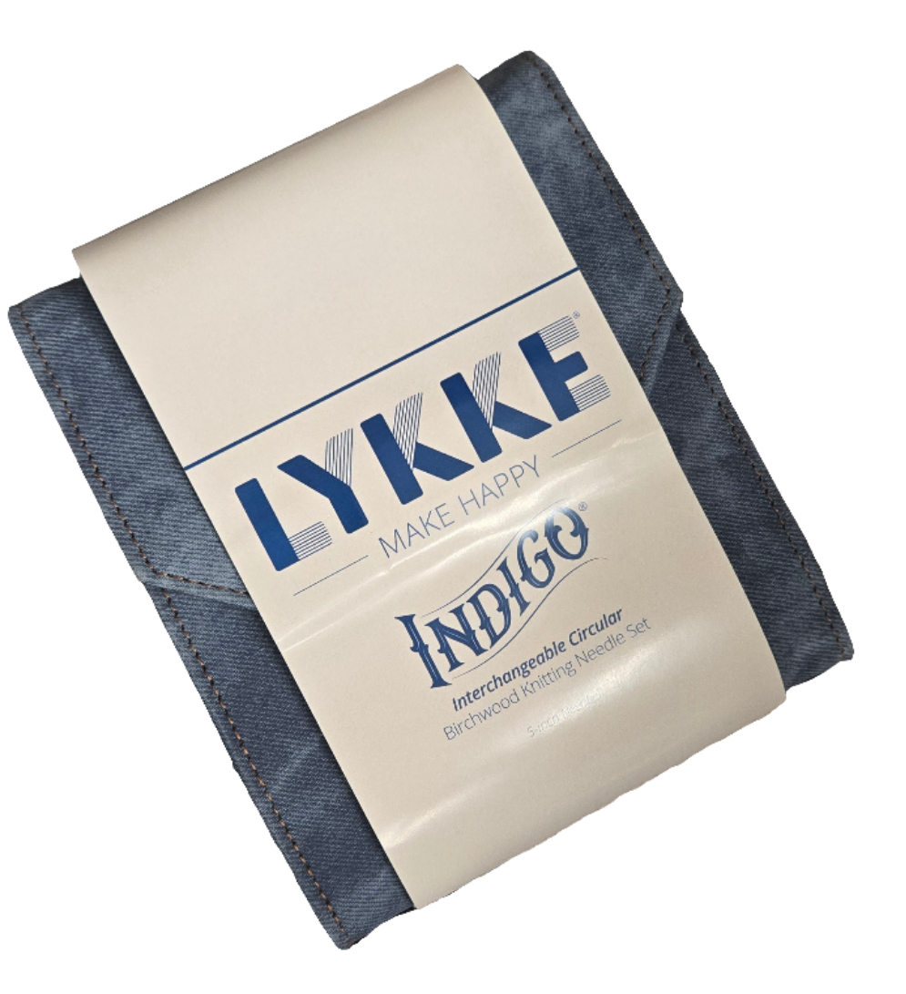 LYKKE Indigo Interchangeable Circular Birchwood 5" Knitting Needle Set
