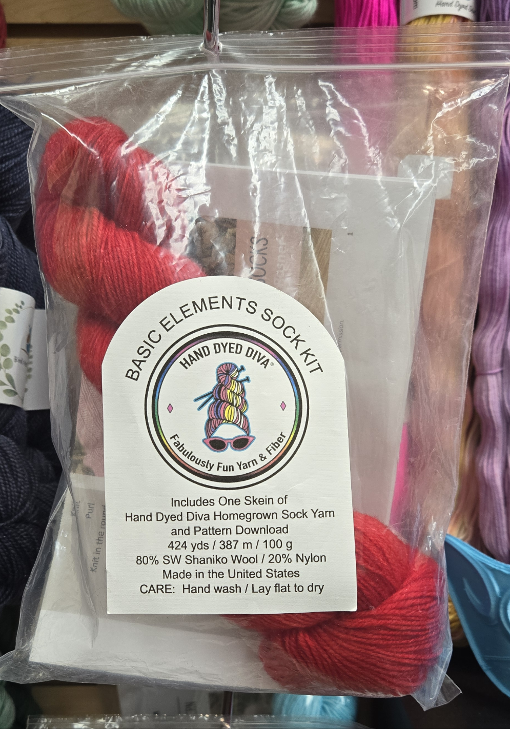 Hand Dyed Diva Basic Elements Sock Kit