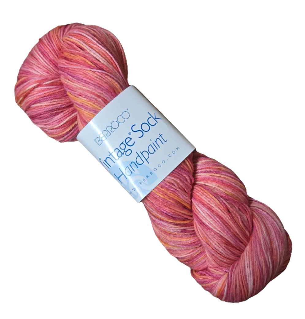 Vintage sock Handpaint