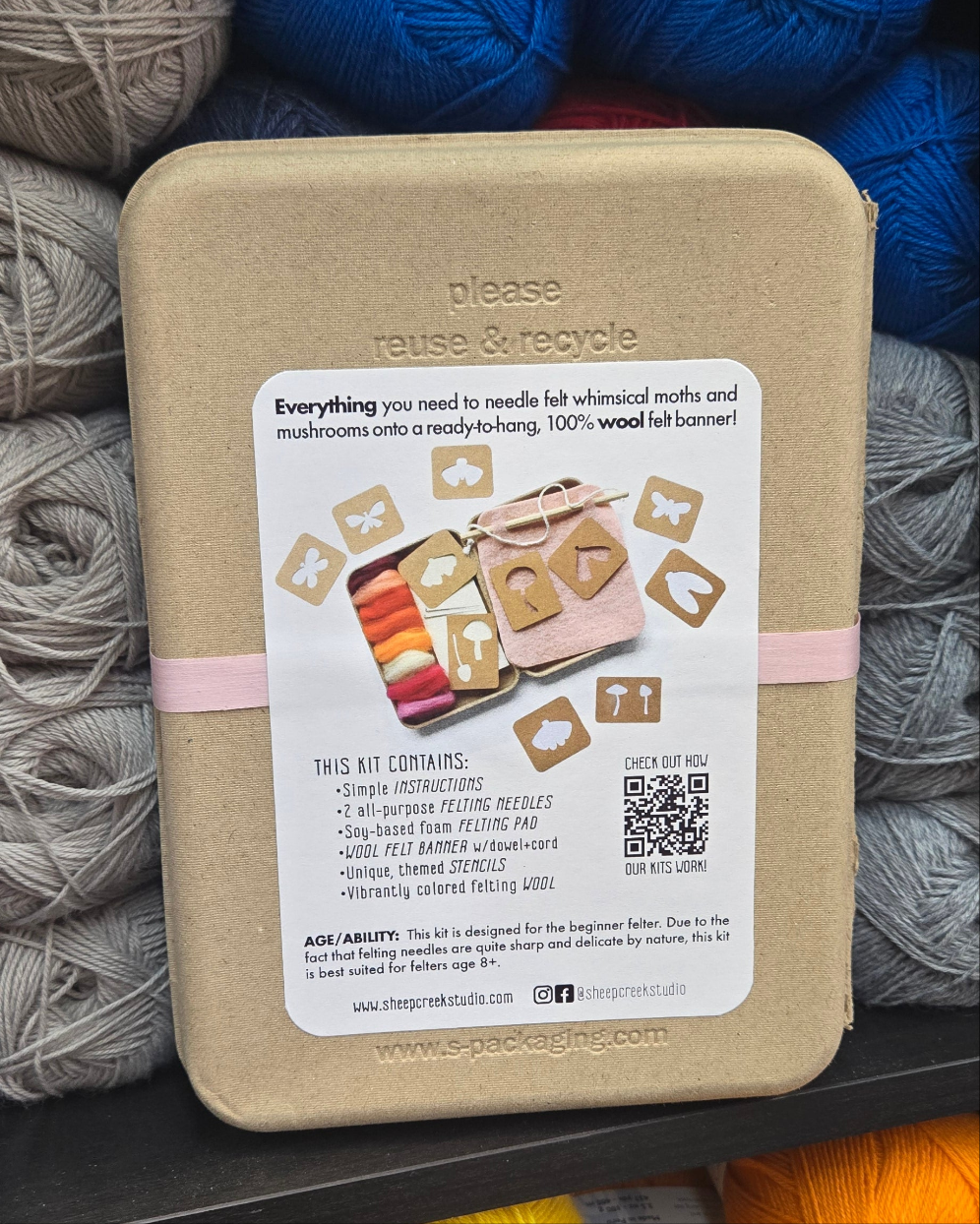 Moths and Mushrooms Wall Hanging Kit