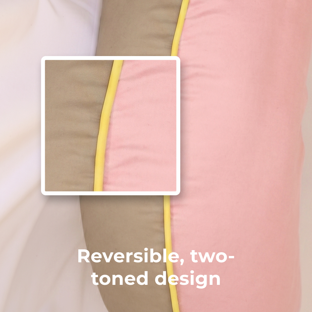 Crafteaze Velvet Peach/Khaki Maker's Pillow