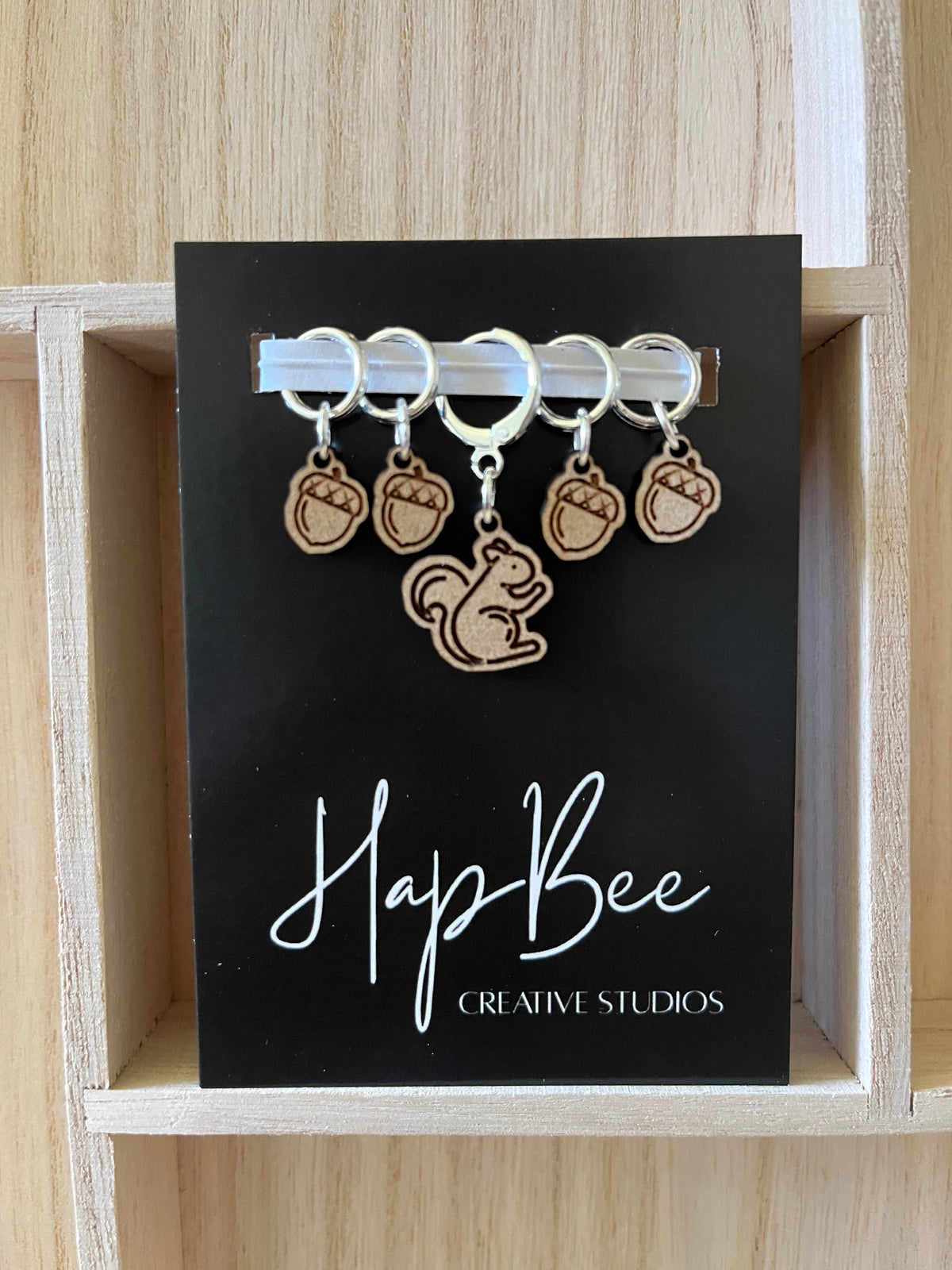 SQUIRREL MOMENT Stitch Marker set