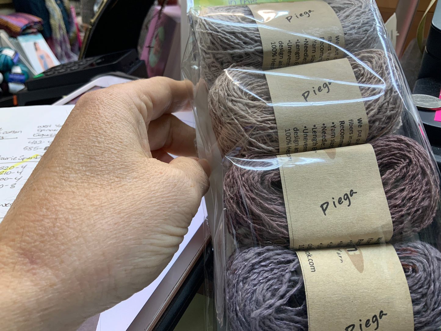 BEETSTREET YARN LIVING COLOR PIEGA HEMP SCARF KIT