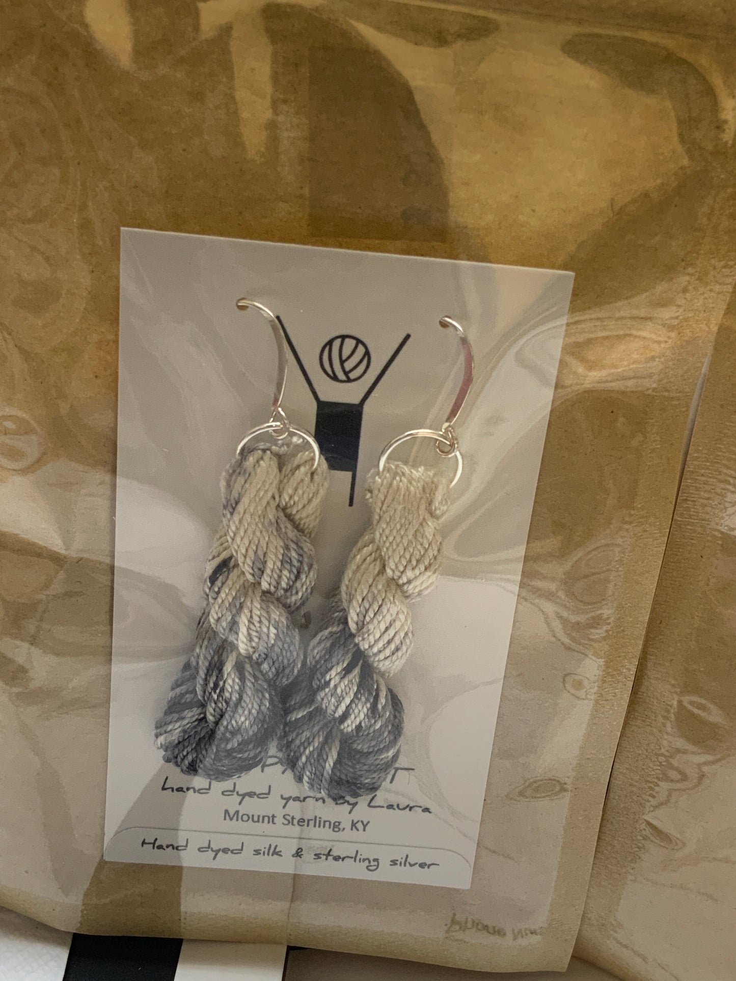 Hand dyed earrings - assorted colors