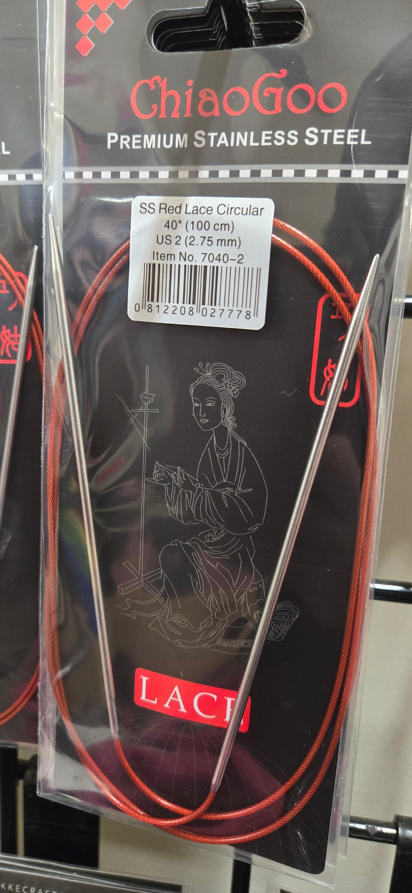 ChiaoGoo Red Lace 40" Circular Knitting Needles