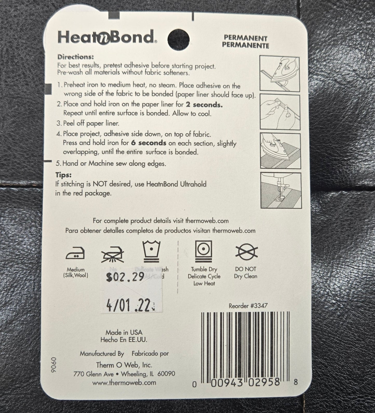Heatnbond Lite Sewable Iron-On Adhesive