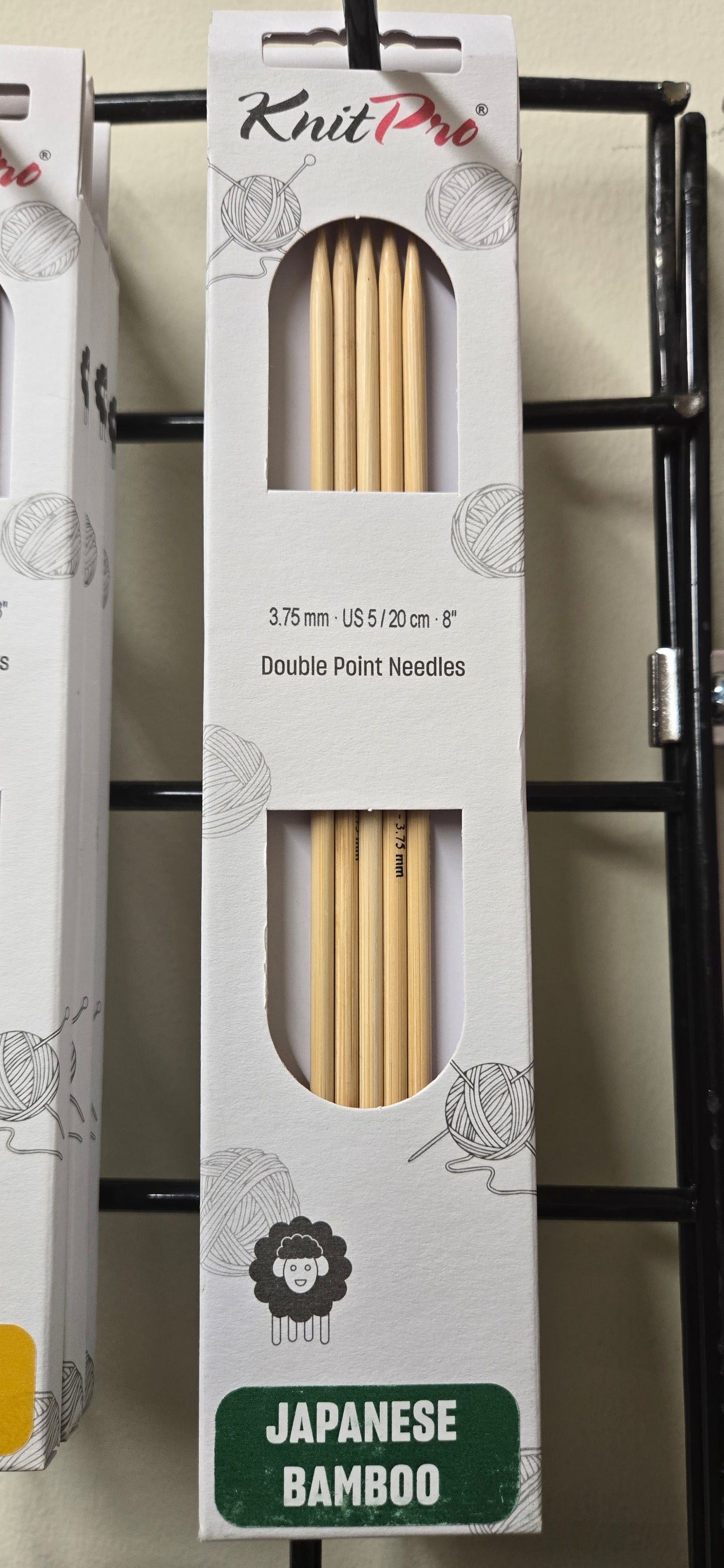 KnitPro Japanese Bamboo 8" Double Pointed Knitting Needles