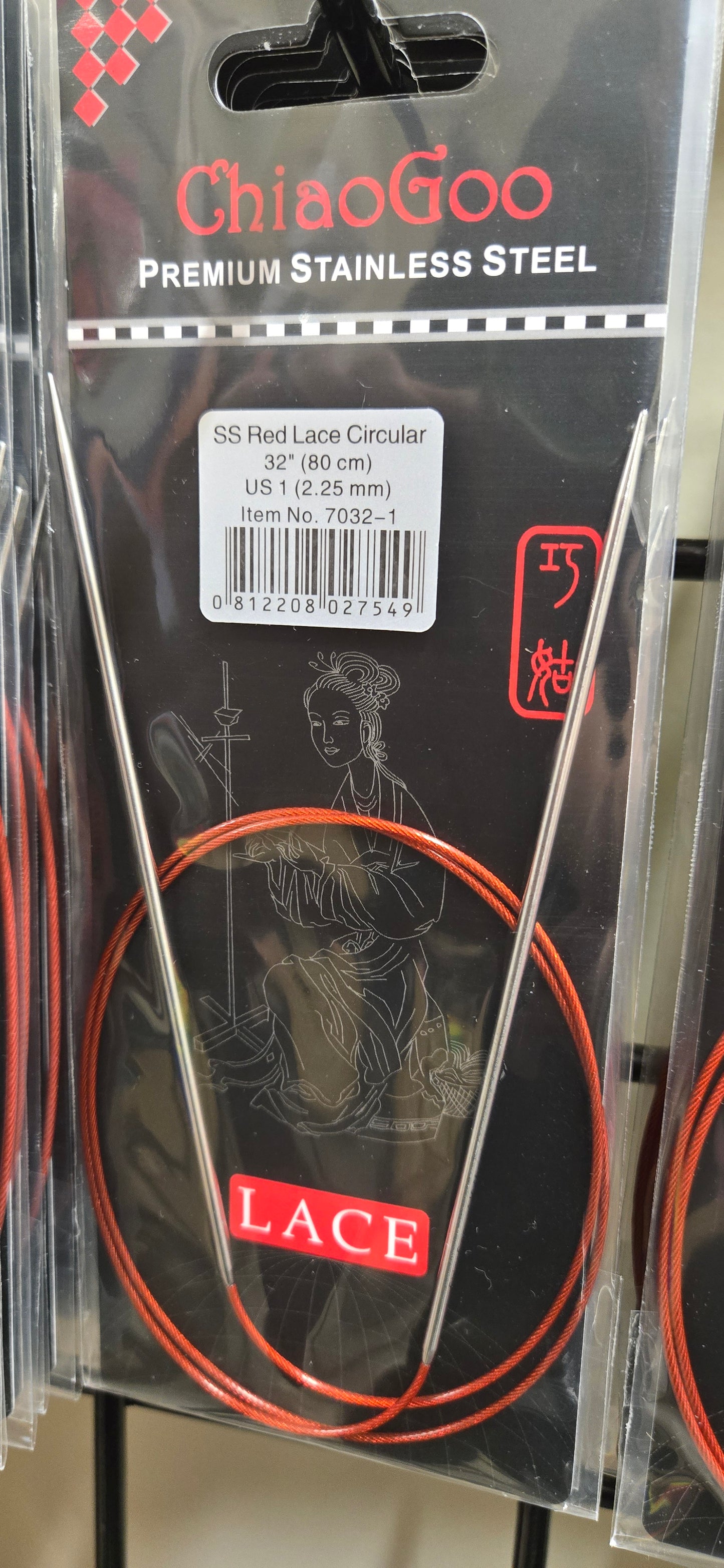 ChiaoGoo Red Lace 32" Circular Knitting Needles