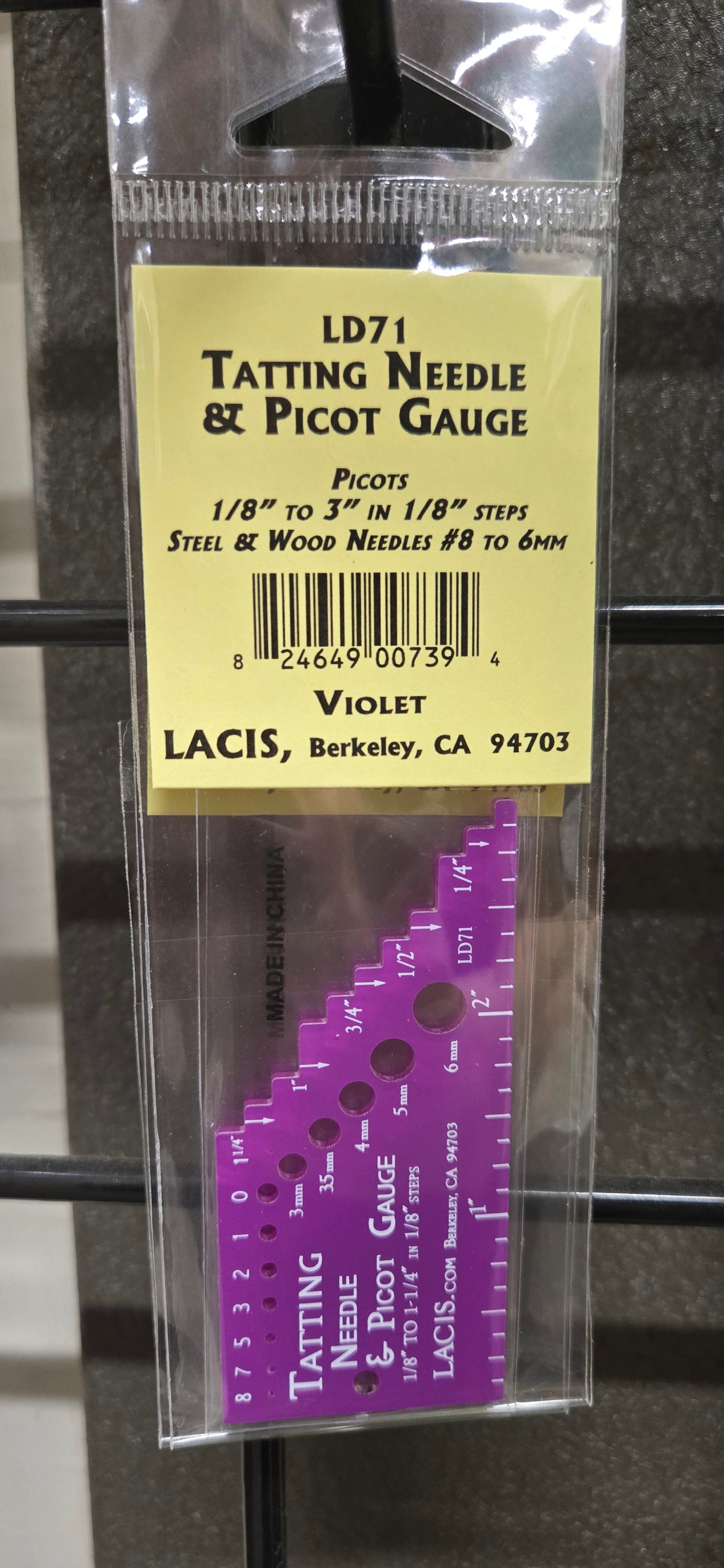 LD71 Tatting Needle & Picot Guage