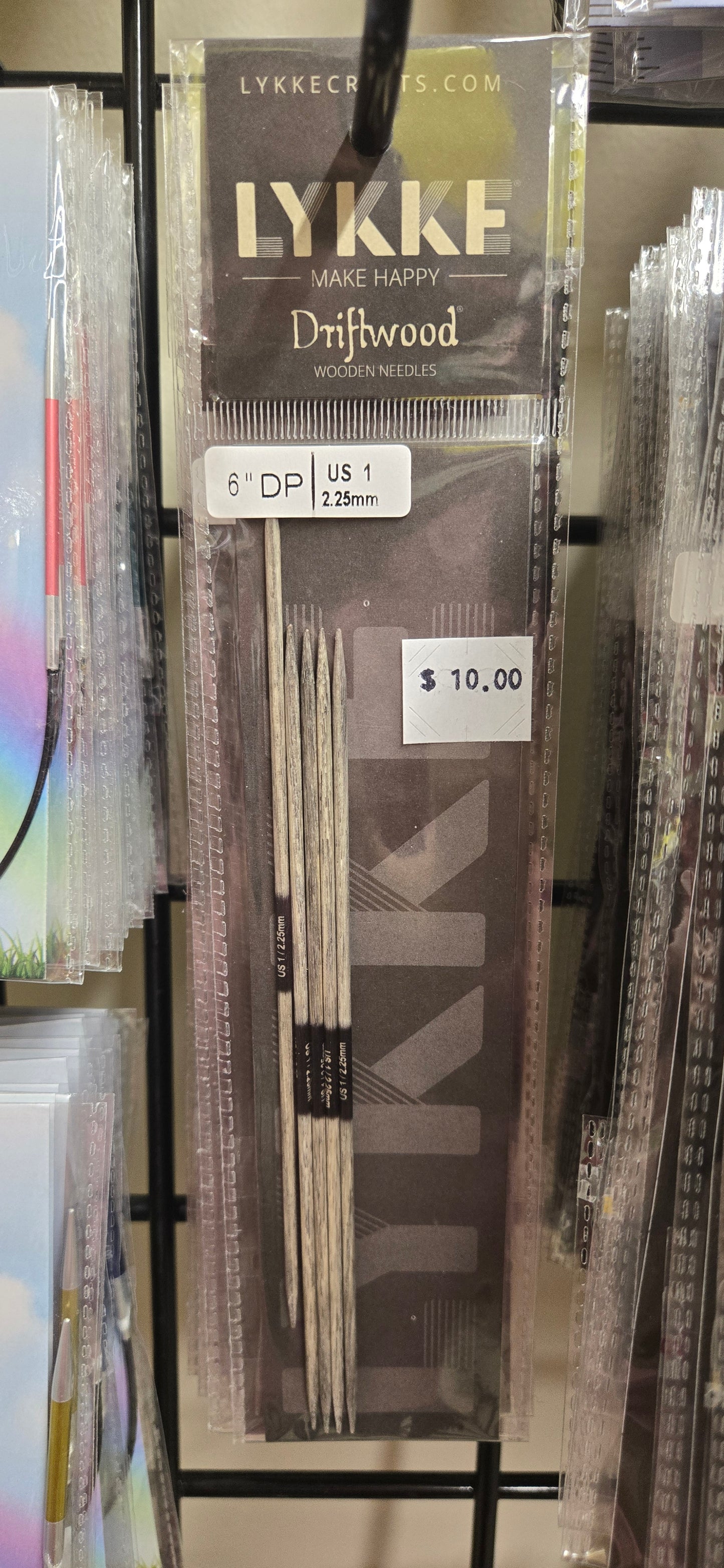 LYKKE Driftwood 6" Double Pointed Knitting Needles