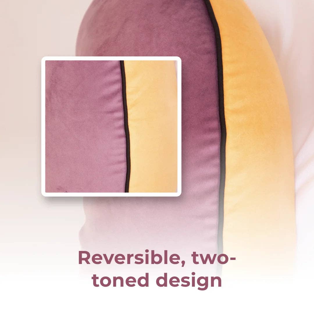 Velvet Purple/Orange Maker's Pillow