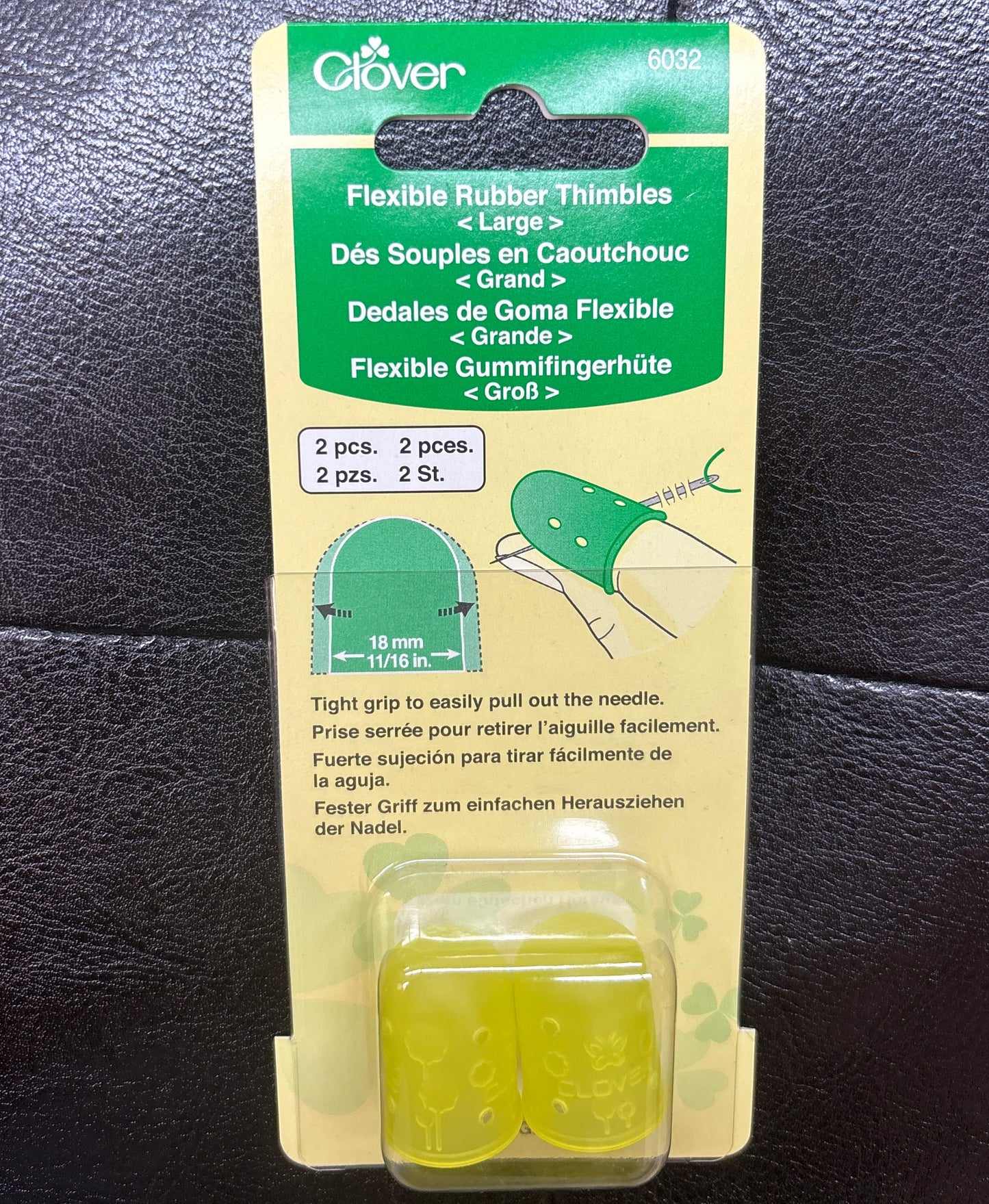 Clover Flexible Rubber Thimbles (Large)