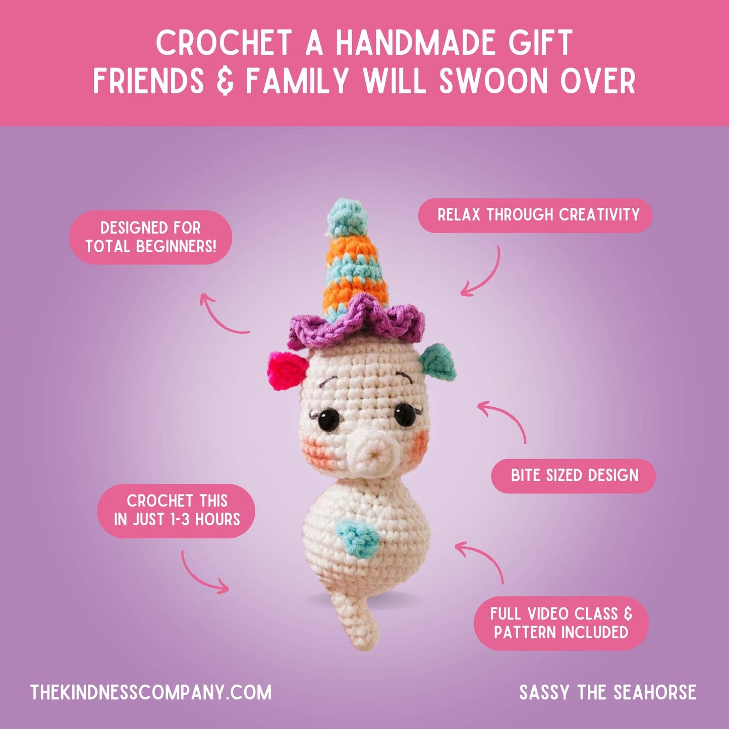 Birthday Card & Seahorse Crochet Pattern