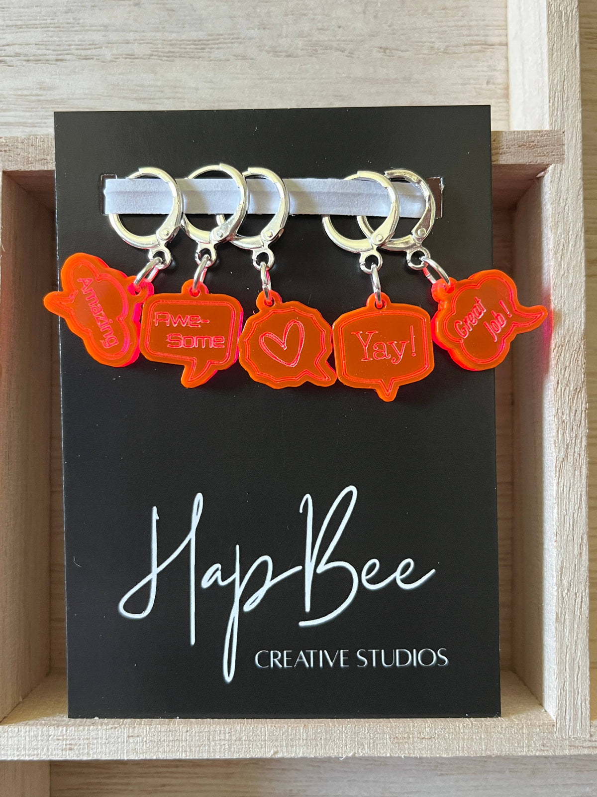 POSITIVE AFFIRMATIONS Stitch Marker set