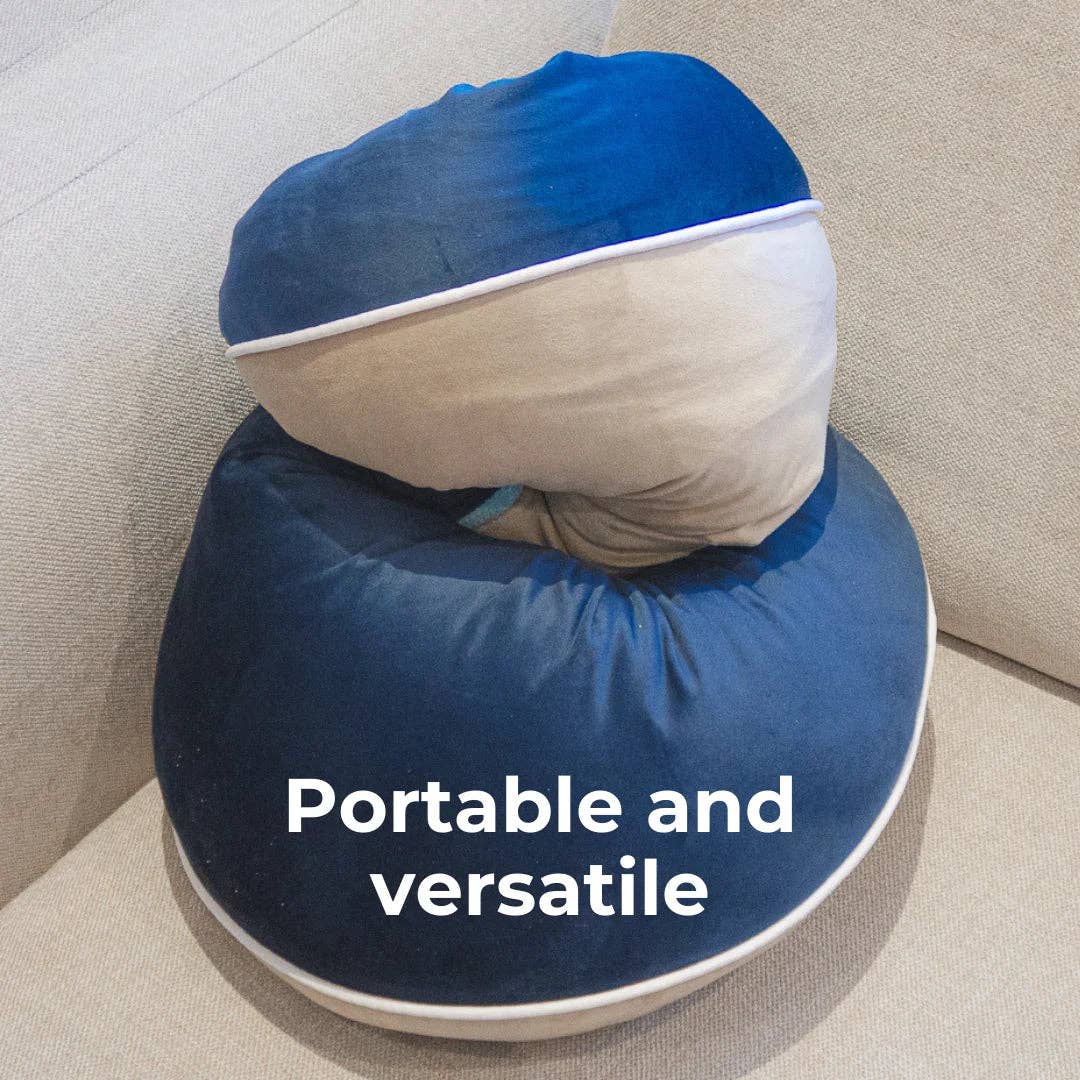Crafteaze Premium Velvet - Navy/Beige
