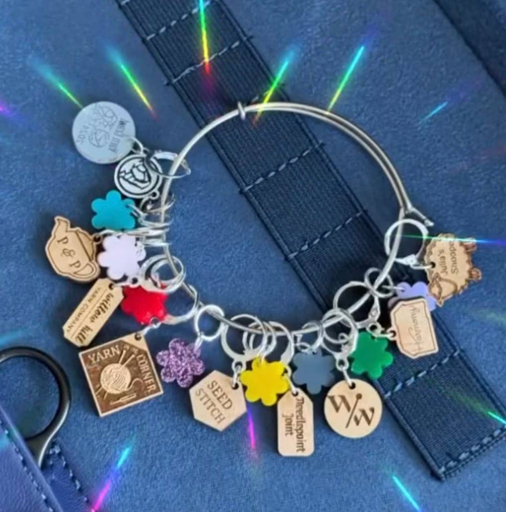 Stitch Marker Charm Bracelet