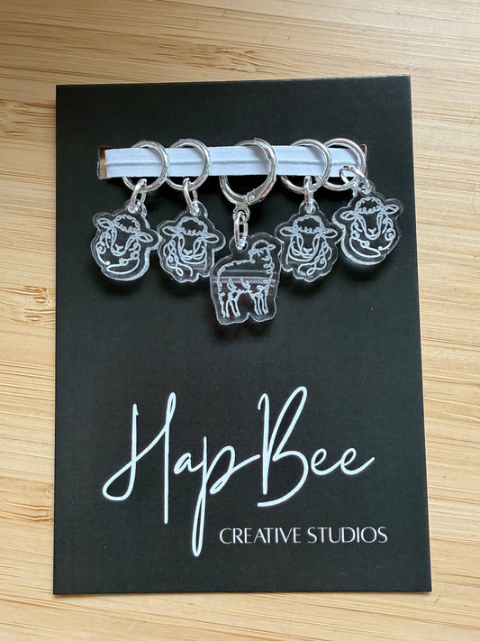 ELEGANTLY WOOLY Stitch Marker set