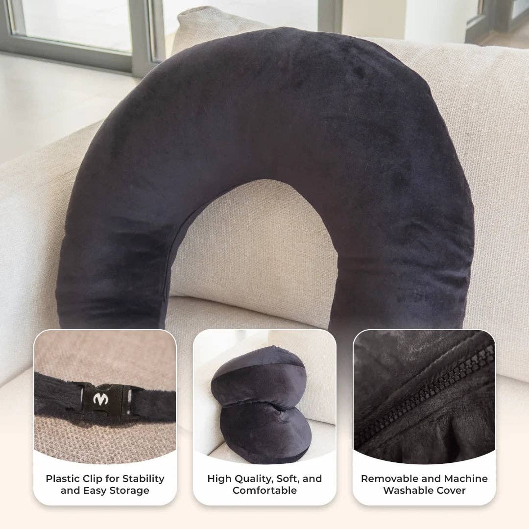 Crafteaze Standard Pillow - Black