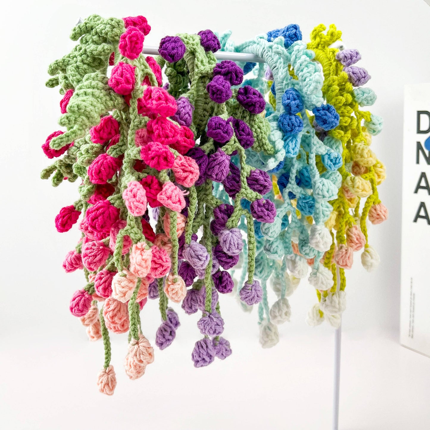Hand Crocheted Wisteria Flower Hair Scrunchie