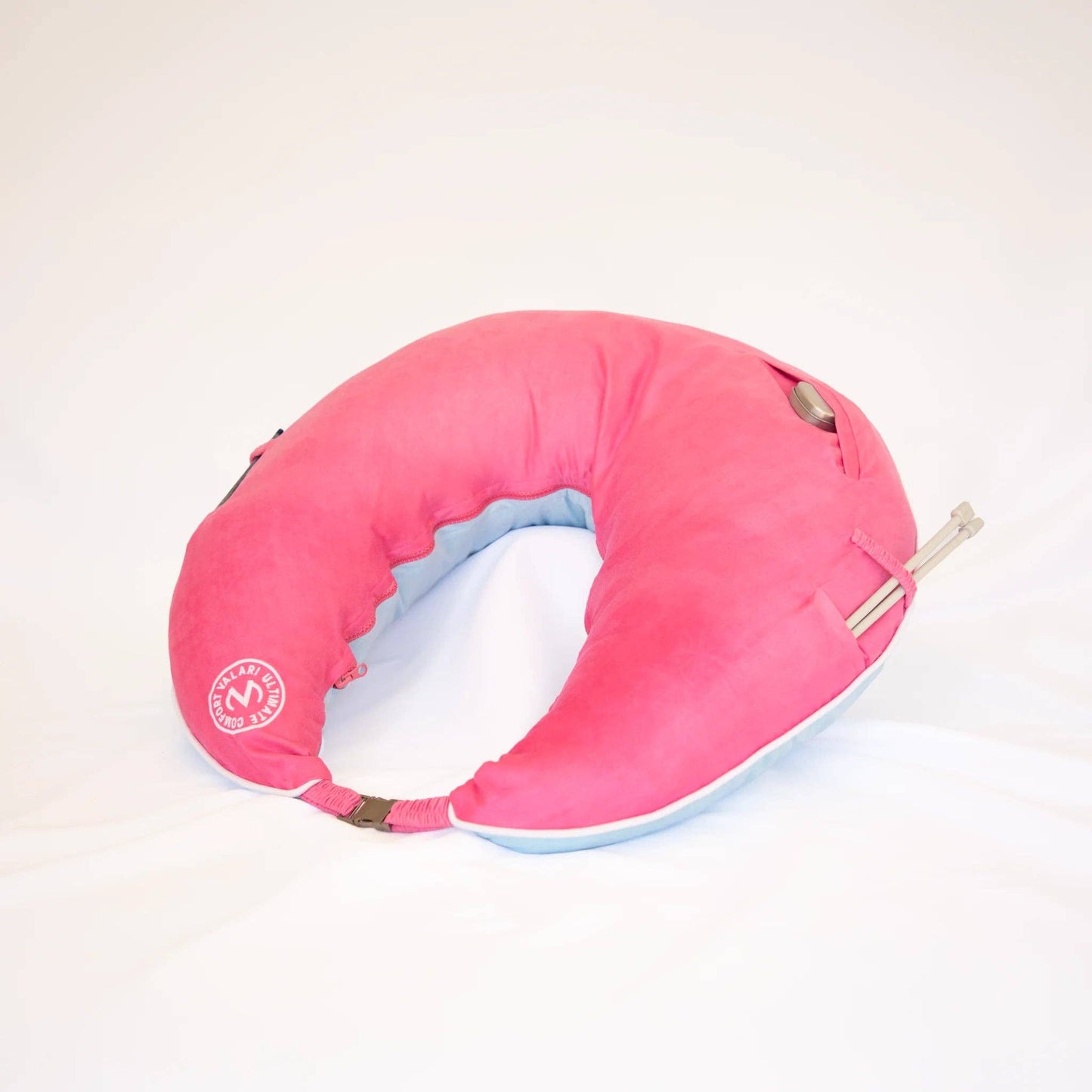 Suede Hot Pink/Blue Maker's Pillow