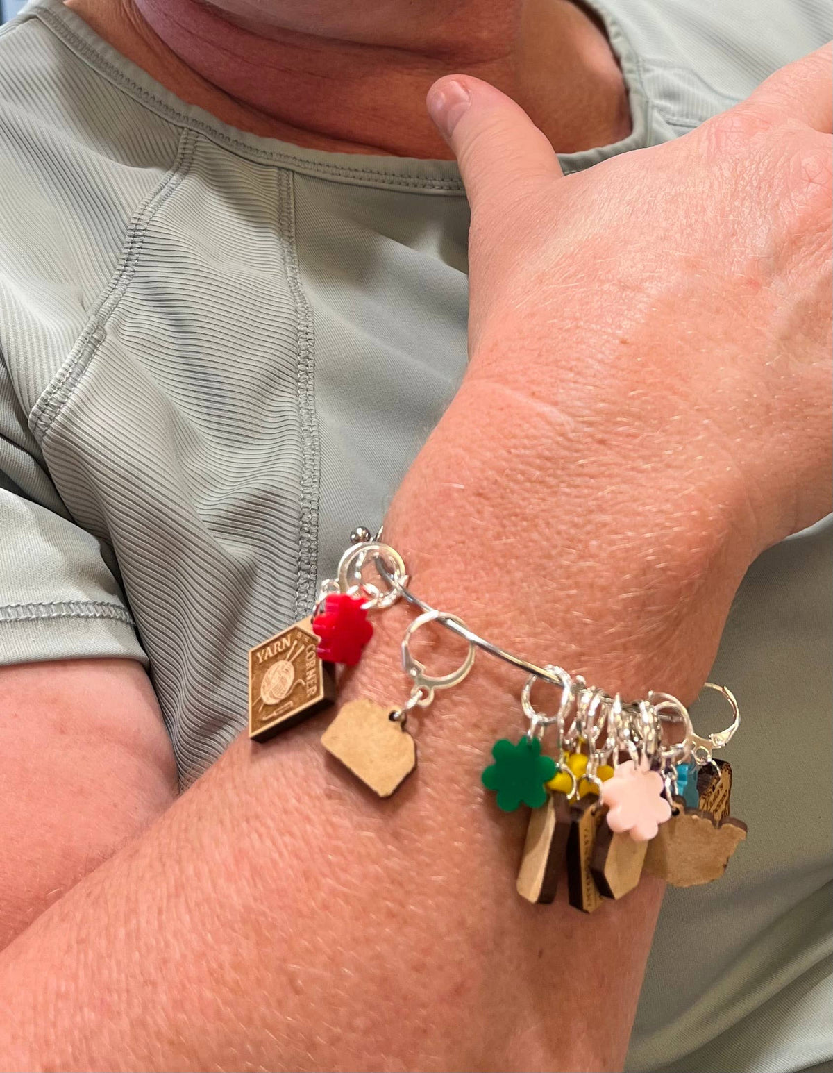 Stitch Marker Charm Bracelet