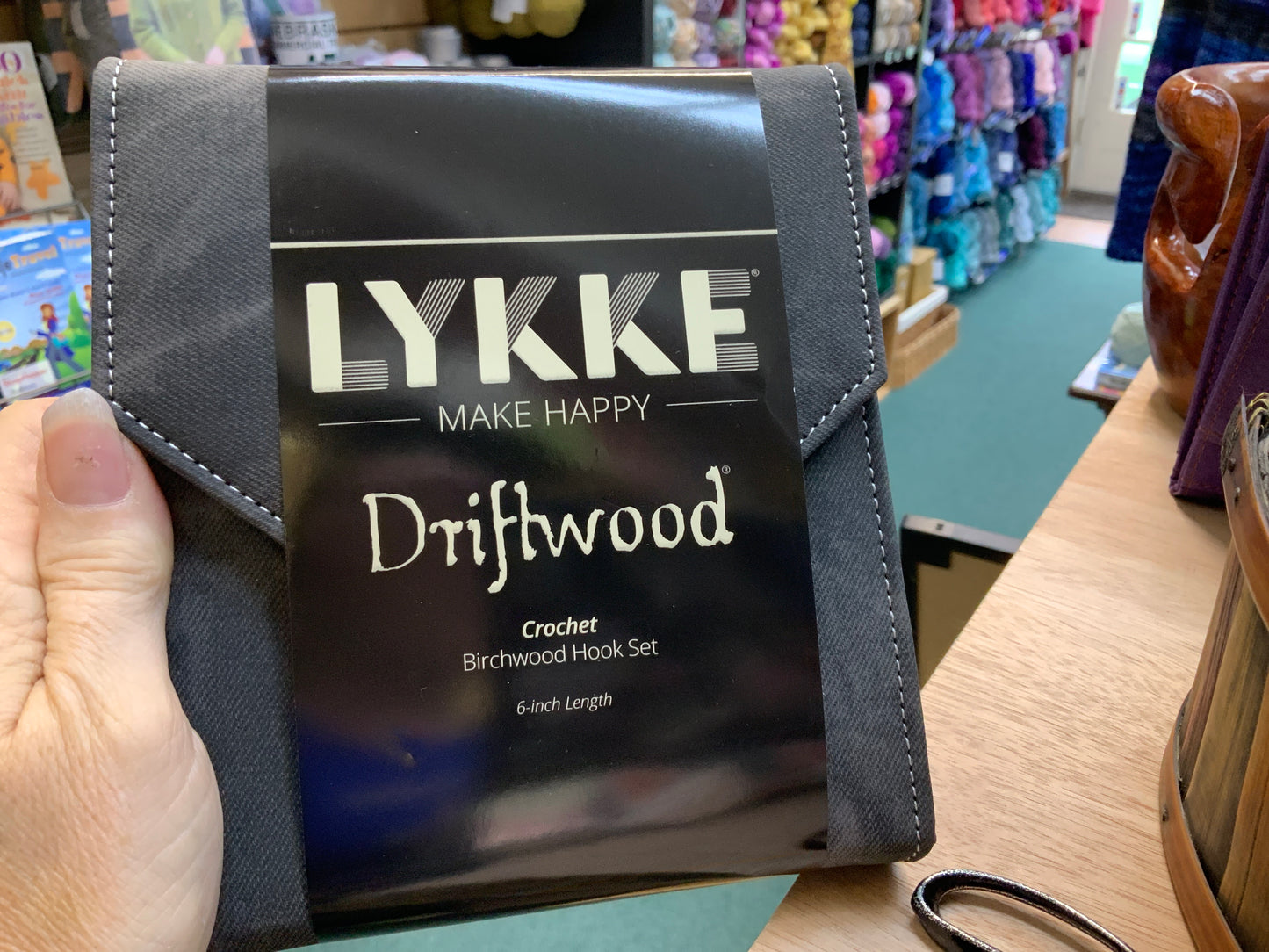 LYKKE CRAFTS Driftwood
6" Crochet Hooks Set grey denim