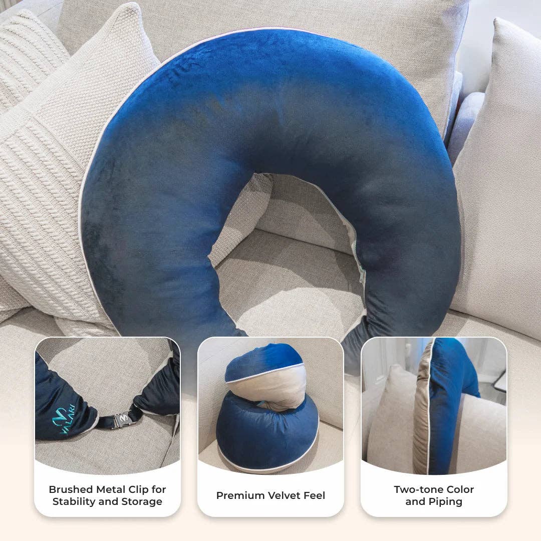 Crafteaze Premium Velvet - Navy/Beige
