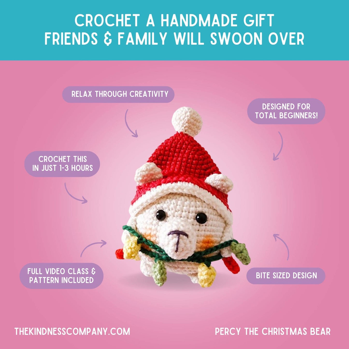 Christmas Card & Polar Bear Crochet Pattern
