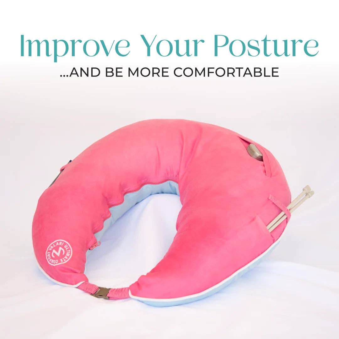 Suede Hot Pink/Blue Maker's Pillow
