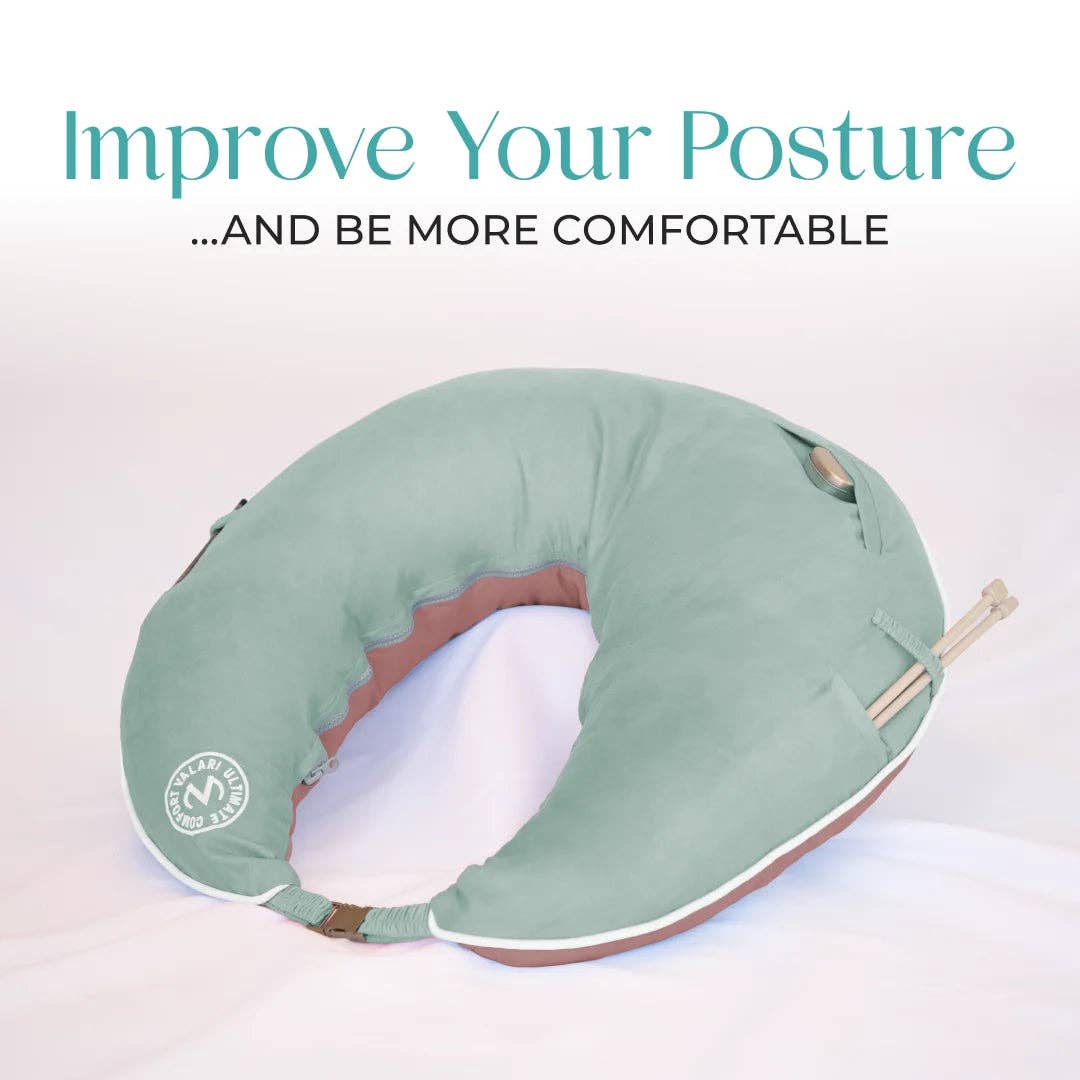 Velvet Green/Peach Maker's Pillow