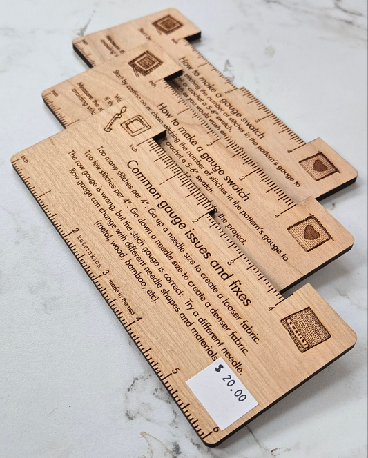 Katrinkles Wooden Gauge Ruler